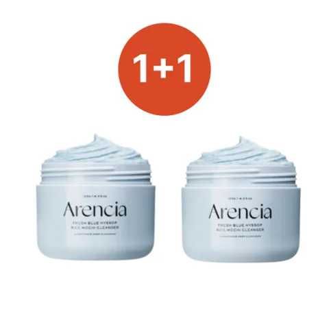 아렌시아 프레시 떡솝 프레시블루 히솝 라이스 모찌 클렌저, 120g, 2개