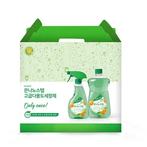 은나노스텝 다용도 세정제 시즌3 선물세트 4종 (다용도 550ml 1+100ml x2 주방세제 1+100ml)