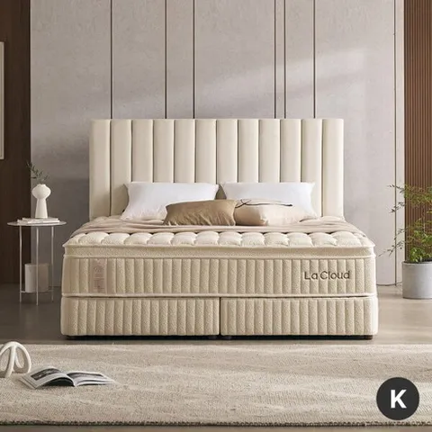 [라클라우드 (가구)] 루즈노 호텔식 투매트리스 침대 킹K+패널1+방수커버1