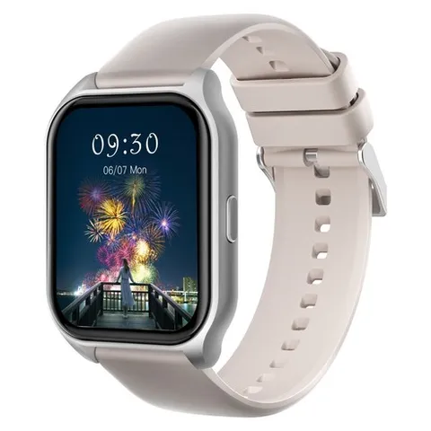 DAICOO 다이코 통화가능 GPS 블루투스 스마트워치 42mm R8, 실버, 4.2cm, GPS + 블루투스