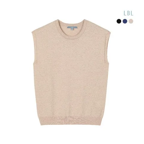 [LBL] (25SS) 퓨어실크린넨코튼 슬리브리스 니트 3종