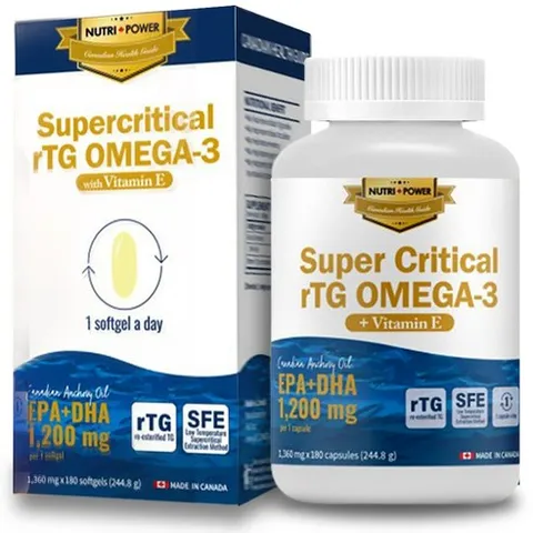 뉴트리파워 초임계 알티지 오메가3 1200, 180정, 1개
