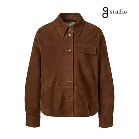 지스튜디오 25FW 고트스웨이드 셔링 자켓