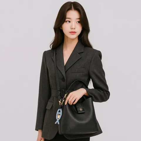소노비 디자이너에디션 레더버킷백 SVEFHB705BK