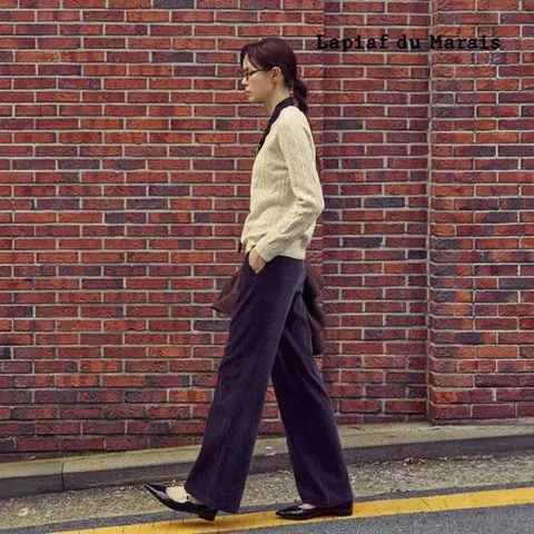 라삐아프 24FW 코듀로이 와이드팬츠