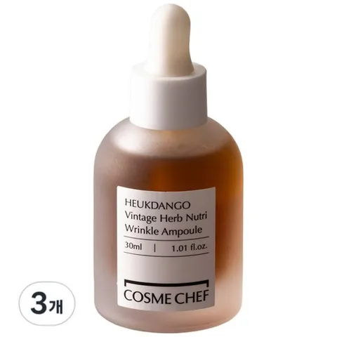 코스메쉐프 흑당고 진액 영양 주름 앰플, 30ml, 3개