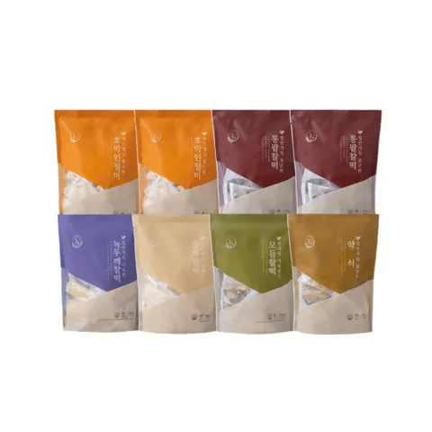 창억떡 찹쌀떡 6종 세트, 8봉(80개)