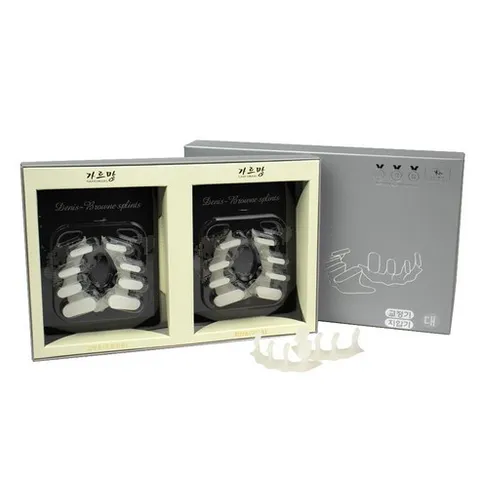 가르망 국내산무지외반증교정기 실버 세트교정용 지압용 세트 실리콘 발가락교정의료기기, 1세트