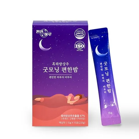 편한하루 흑하랑상추 액상차 굿모닝편한밤, 225g, 1개