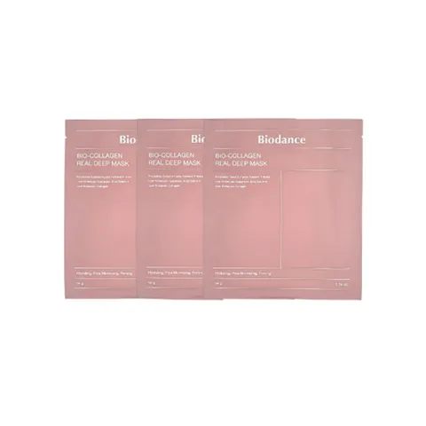 바이오던스 바이오 콜라겐 리얼 딥 마스크 수면마스크팩 하이드로겔 모공케어, 3개, 1개입