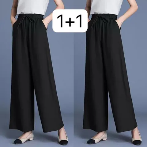 다예코 쿨 편안한 아이스 와이드 여름 바지
