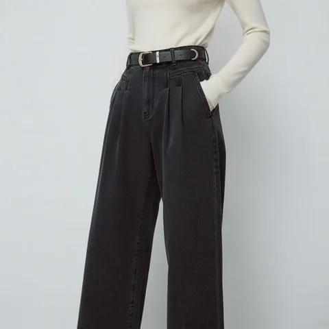 더엣지 [론칭가69 900원] 25FW 투턱 기모 와이드 데님