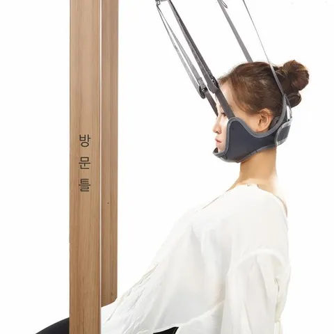 목 아플때 슈마 목견인기 DA-100 집에 설치하시고 편하게 목디스크 목통증 거북목 일자목 치료 자세교정기 스파인가드 선물, 1개