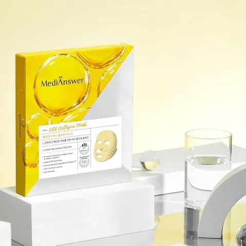 Medianswer Vita Collagen Mask 83% Pure French Collagen Korean Beauty Brightening Firming Glass Sk단일상품