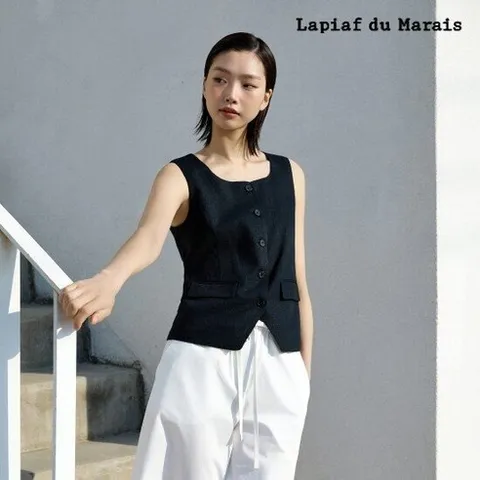 라삐아프 25SS 린넨 베스트 1종 722576