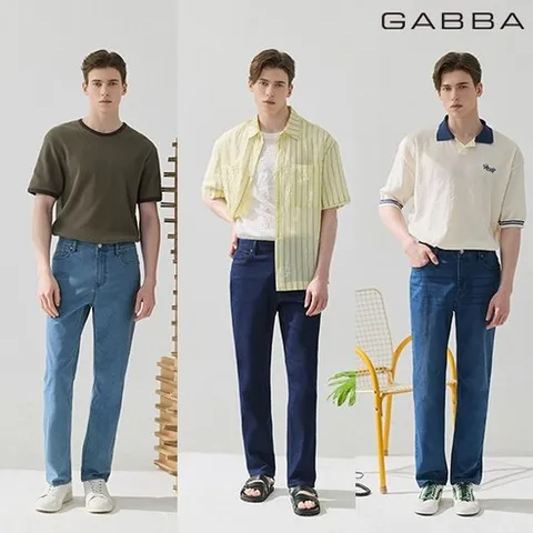 가바 26SS 남성 썸머 라이크라 데님 3종