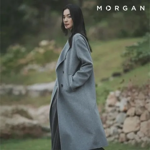 모르간 26FW 시그니처 울 캐시미어 핸드메이드 더블코트