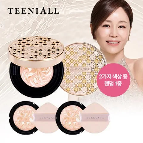 [최신상 견미리팩트] 티니올 크리스탈 크리미 팩트 본품 1개 + 리필 2개 세트, 21호