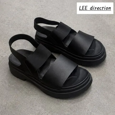 리디렉션 남성 6cm 키높이 스판밴드 스트랩 샌들 캐주얼 여름신발