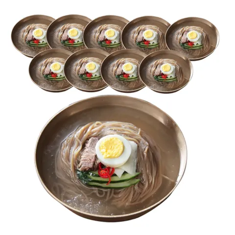 [인포벨]애드크로스 홈쇼핑 모란각 물냉면 10인분 20인분 전문점의 별미 시원한 맛 대용량 냉면, 530g, 10개