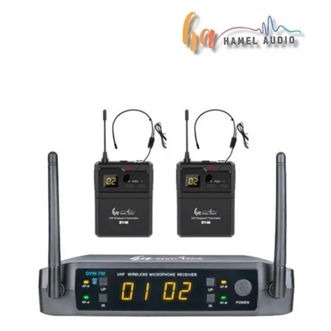 HAMELAUDIO DYW-750 함멜오디오 무선마이크 2채널 헤드셋+헤듯셋타입 900Mhz