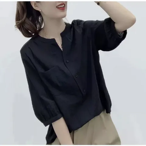 1 + 1 여름 여성 반팔티 반팔 티셔츠 블라우스 반팔셔츠 여름셔츠 HEL5664 30