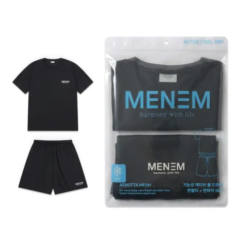 미넴 남녀공용 반팔티+반바지 세트 S~5XL 기능성 쿨티 런닝 헬스 트레이닝