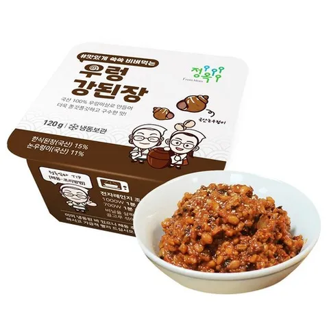 정옥 방송출연 국내산 우렁강된장 보리밥에 쓱쓱비벼먹는 우렁강된장비빔장 우렁쌈장, 120g, 2개