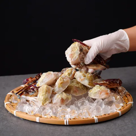 [K-꽃게] 어부가 직접 판매하는 절단 손질 국내산, 1개, 숫꽃게 1kg (15~20쪽)