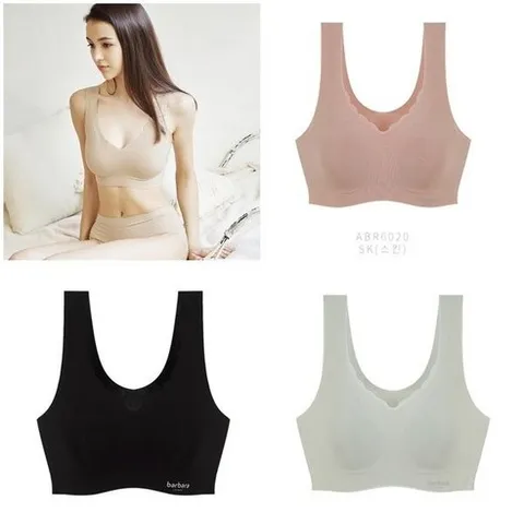 바바라 언더웨어 부드러운 퓨징 무봉제 심리스 브라 ABR6020B 3000975