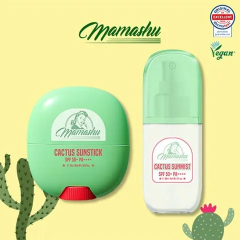 마마슈 선인장 비건 저자극 선스틱 15g + 선미스트 60ml, 1개