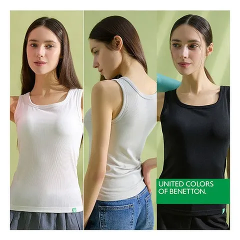 [베네통] 26SS BENETTON 골지 퓨징 브라탑 3종