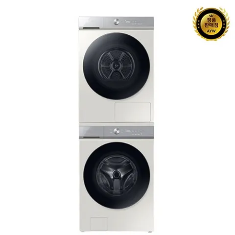 삼성전자 비스포크 그랑데AI 세탁기건조기 세트 24kg+17kg 올인원컨트롤 1등급, 그레이지, WF24A9500KE+DV17A9720BE