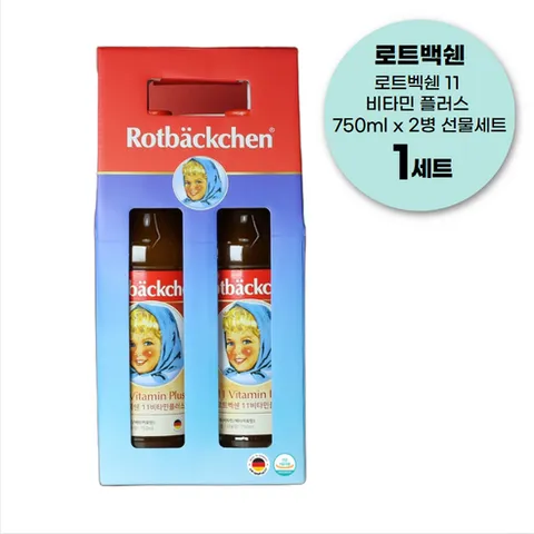 로트벡쉔 11 비타민 플러스 선물세트 (박스 포장 기프트) - 최신제조, 2개, 750ml
