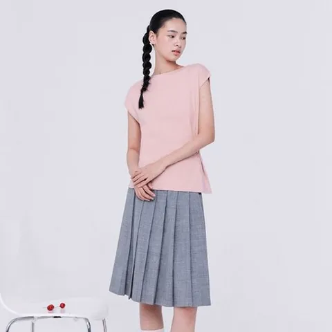 더엣지[4종세트] 드레이프 니트블라우스