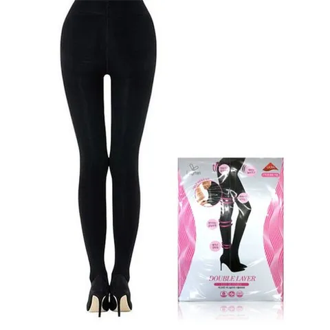 레그미인 레그슬리머 더블레이어 레그쉐이퍼 압박스타킹 (블랙)
