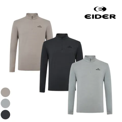 아이더 티셔츠 남성 간절기 신축성 기능성 POP 잠재권축 짚업 티셔츠 DMU25281