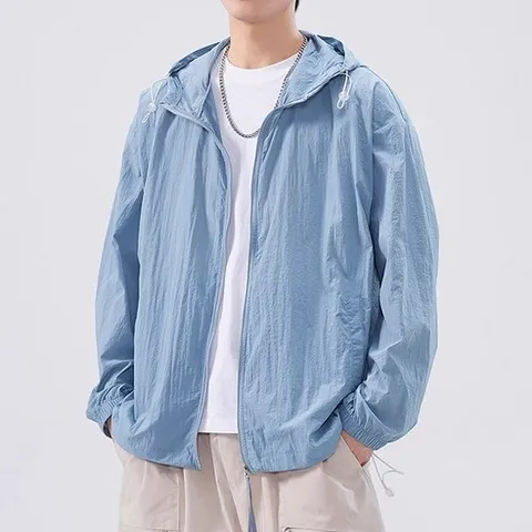 9color 남성 여름 아이스 자외선차단 후드 집업 자켓 데일리 썸머 햇빛차단 냉감 얇은 바람막이 자켓