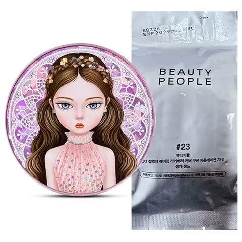 뷰티피플 철벽녀쿠션시즌17 홈쇼핑 절대커버쿠션 본품+리필, 1개, 23호-ver01 본품+리필