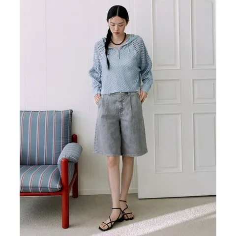 더엣지 THEATG SS 썸머 데님 버뮤다팬츠