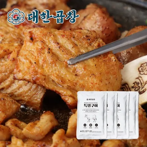 [대한곱창] 소특양220g(참소스20g포함) + (증정)치즈스노윙시즈닝5g, 4개, 220g