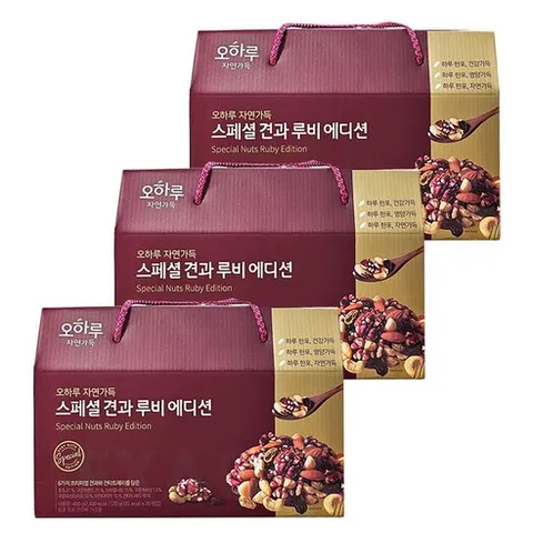 오하루 스페셜 견과 루비 에디션 20개입, 3개