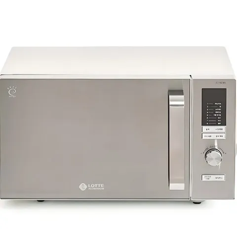롯데알미늄 무회전 플랫형 전자레인지 다이얼식 23L, LE-1923FL
