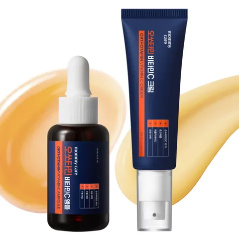 마미케어 오쏘타민 프리미엄 비타민C 15% 고함량 기미 미백 토닝 명품 앰플 15ml + 크림