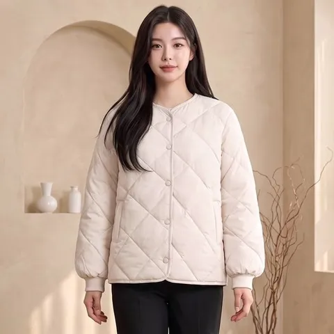 몬스터캐나다 여성 누빔 패딩 점퍼 경량 겨울 자켓 오퍼핏 점퍼/MONSTER CANADA