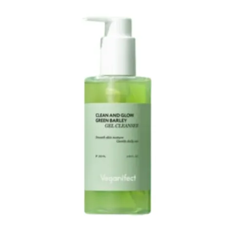 비건이펙트 클린 앤 글로우 청보리 젤 클렌저, 205ml, 1개