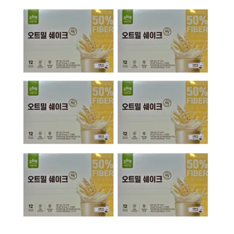 오하루 오트밀 쉐이크 50g x 12개입 x 6박스