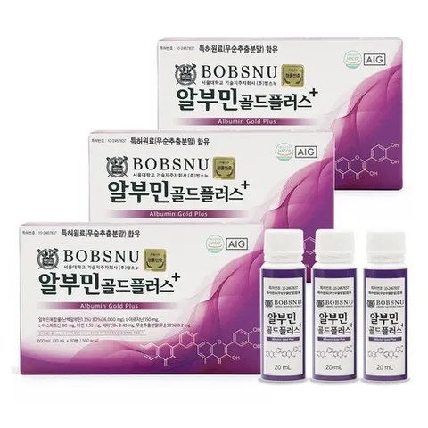 서울대밥스누 알부민 골드 플러스, 600ml, 3개