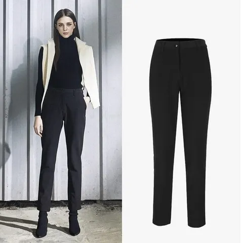 제옥스GEOX 여성 라이크라 본딩기모 팬츠 블랙