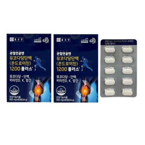 종근당 소연골 콘드로이친 1200 관절엔 통쾌 관절 소유래 약3개월, 2개, 60정